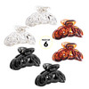 RC ROCHE 6Pcs Claw Clips for Thick Hair Women Jaw Extra Big Jumbo No Slip Hold Strong Cute Sectioning Clamp Medium Clear
