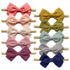 Cherssy Baby Girl Headbands and Hair Bows 10pcs Stretchy Nylon Hairbands for Newborn Infant Toddlers