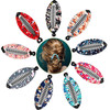 9 Pieces Banana Hair Clip Floral Clincher Hair Claws Bohemia Style Wrapped Cloth Banana Comb Clips Fish Shape Grips Clam