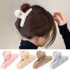 SEVEN LUCKY LIGHT Hair Clip 7 Pcs 45 Fuzzy Claw Clips for Thick Hair Cute Fuzzy Clip for Women Girls Soft Hair Clips