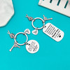 Xiahuyu 6 Pcs Hairdresser Gifts Hairdresser Keychain Hair Stylist Appreciation Gifts Cosmetologist Gift Thank You Gifts