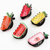 5PCS Funky Hair Claw Clips in Fruit Shape Novelty FoodInspired Jaw Barrettes Sweet Shark Grab Accessories in Bulk for Wo