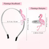 TINKSKY 2pcs Cute Flamingo Headband Embroidery Hair Hoop Set Girls Headwear Hairpins Flamingo Hair Hoop and Hairpins