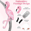 TINKSKY 2pcs Cute Flamingo Headband Embroidery Hair Hoop Set Girls Headwear Hairpins Flamingo Hair Hoop and Hairpins