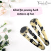 French Amie Clic Clac Large Handmade Celluloid Acetate Set of 2 Snap Hair Clips No Slip Side Slidein Barrette for Women