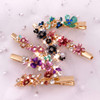 6PCS Colorful Vintage Flower Design Metal Alligator Hair Clips Accessories Women Girls