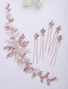 fxmimior Boho Crystal Rhinestones Floral Golden Headband Wedding Hair Vine Silver Rhinestone Headpiece Bridal Headbands