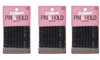 Scunci 55367 Black Styling Essentials Bobby Pins 18 Count pack of 3