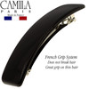 Camila Paris CP1476 French Hair Barrette Clip for Girls Rubberized Automatic Clasp Strong Hold Grip Hair Clips for Women