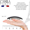 Camila Paris CP1476 French Hair Barrette Clip for Girls Rubberized Automatic Clasp Strong Hold Grip Hair Clips for Women