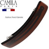 Camila Paris CP1475 French Hair Barrette Clip for Girls Rubberized Automatic Clasp Strong Hold Grip Hair Clips for Women