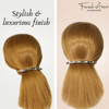 French Amie Long and Thin Large 4 Celluloid Automatic Handmade Hair Clip for Girls Strong Hold No Slip Grip Hair Claw Cl