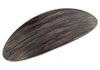 Parcelona French Oval Large Gray Black French Hair Barrette Clip for Girls Handmade for Thick Volume Hair Strong Hold Gr