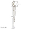 Numblartd 3 Pcs Vintage Crystal Rhinestone Moon Tassel Drop Star Hair Clip Bobby Pins Women Lady Fashion Bridal Jewelry