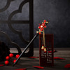 Waydress 4 Pcs Asian Hair Stick Accessories for Women Chinese Japanese Hair Chopsticks Clips Retro Geisha Red Wooden Che