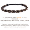 DIGUAN Thin Synthetic Hair Braided Headband Hairpiece Women Girl Beauty Accessory Dark Brown