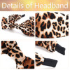 TOBATOBA Leopard Print Hairband 6Pcs Bow Headbands for Women Girls Cheetah Headband Womens Knotted Headbands Fashion Hai