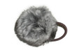 225 Chinchilla Pom Pom Ponytail Holder Portable DevicePurse Pom Pom wElastic Cord