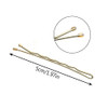 Dofash 5cm Waves Bobby Pins Blonde Octagon Container Hairpins Large Package for Hair Salon Womens Hair Styling 260 Count