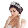 TOBATOBA Silver Wedding Crystal Tiaras and Crowns for Women Bride Royal Queen Headband Princess Quinceanera Headpieces f