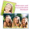 Syhood 8 Pieces Rhinestone Headbands with Teeth Comb for Women Flower Crystal Wave Headband Plastic Tooth Comb Headband