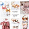 Jesries 21 PCS Baby Headbands and Bows Hairbands Soft Nylon Elastics Handmade Girls Hair Accessories for Newborn Babies