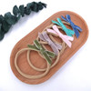 Sugarmelon Velvet Bow Soft Stretchy Headbands for Newborn Infant Toddlers Hair Bow Elastic Bands Baby Girls Nylon Hairba