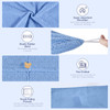 Aivoch Hair Drying Towels 5pcs Microfiber Hair Towel for Hair Turban Wrap Drying Head Towels for Girl Women 25 x 65cm