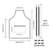 MIKI WELL Hair Stylist Apron for Women Waterproof Barber Nail Tech Apron Hairdresser Hairstylist Salon Clear Aprons with