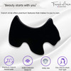 French Amie Scottish Dog Puppy Black Small 2 Celluloid Handmade Hair Clip Barrette for Women and Girls Made in France Bl