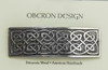 Large Celtic Hair Clip Hand Crafted Metal Barrette Made in the USA with a Large 80mm Clip by Oberon Design
