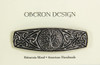 World Tree Hair Clip Hand Crafted Metal Barrette Made in the USA with a Medium 70mm Clip by Oberon Design
