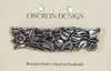 Periwinkle Hair Clip Hand Crafted Metal Barrette Made in the USA with a Medium 70mm Clip by Oberon Design