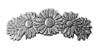 Daisies Hair Clip Hand Crafted Metal Barrette Made in the USA with a Large 80mm Clip by Oberon Design