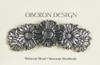 Daisies Hair Clip Hand Crafted Metal Barrette Made in the USA with a Large 80mm Clip by Oberon Design