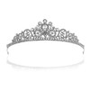 SAMKY Bridal Tiara Crown with Rhinestone Wedding Headpiece Brides Crystal Hair Accessories for Woman