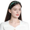 QIANXUAN Rhinestones Headbands Embellished Crystal Beaded Hairband for Women Fashion Retro Headbands with Faux Gem Party