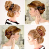 RC ROCHE ORNAMENT 6 Pcs Womens Plastic Side Slide Wide Ribbon Bow Styling Durable Strong Hold Firm Grip Teeth Beauty Acc