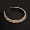 Wiwpar Rhinestone Headbands for Women Rhinestone Head Bands Sparkly Rhinestones Headband Hair Hoop Hair Accessories Gold