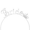 Rosemarie Collections Womens Bridal Fun Crystal Rhinestone Bachelorette Party Tiara Headband Bride Gold Tone