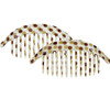 Camila Paris CP12482 French Hair Side Combs Dots Interlocking Combs French Twist Hair Combs Strong Hold Hair Clips for W