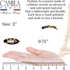 Camila Paris CP19932 French Hair Barrette Clip for Women Handmade Side Slidein MetalFree Closure Strong Hold Grip Hair C
