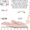 Camila Paris CP19942 French Hair Barrette Clip for Women Handmade Side Slidein MetalFree Closure Strong Hold Grip Hair C