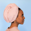 Sleeke Microfiber Hair Wrap Ultra Absorbent and Soft AntiFrizz Quick Dry Hair Turban Twist Towel for Drying Thick Curly