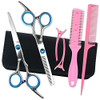 LIGICKY Hair Cutting Scissors Kit Professional Barber Stainless Steel Hairdressing Scissors Set Hair thinning Shears Ban