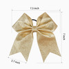 DEEKA 12 PCS 7 Large Glitter Cheer Bows Shiny Cheer Hair Bows Ponytail Holder Handmade for Cheerleader Girls Softball Sp