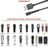 Anrom Replacement Charger Cord USB for Wahl Clipper 33FT Charging Cable for Wahl Magic Senior Detailer Legend Cordless C