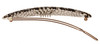 France Luxe Oblong Tige Boule Barrette Opera Silver