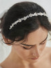 SWEETV Crystal Wedding Headband Silver Bridal Headpiece Jewelry Band Rhinestone Hairpiece Women Hair Accessories for Bri