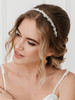 SWEETV Crystal Wedding Headband Silver Bridal Headpiece Jewelry Band Rhinestone Hairpiece Women Hair Accessories for Bri